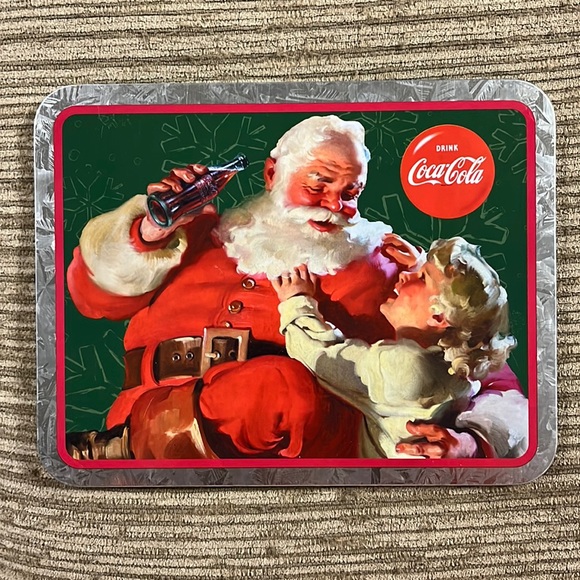 The tin company Coca Cola Santa tin plaque - Picture 1 of 5